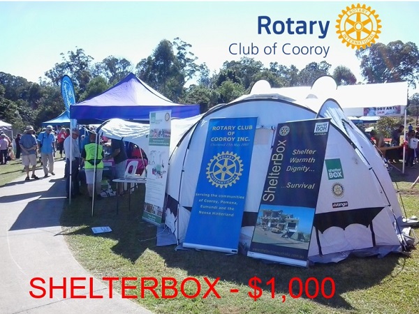 2019 Donation to Shelterbox