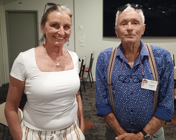 Annie Nolan and President Warren