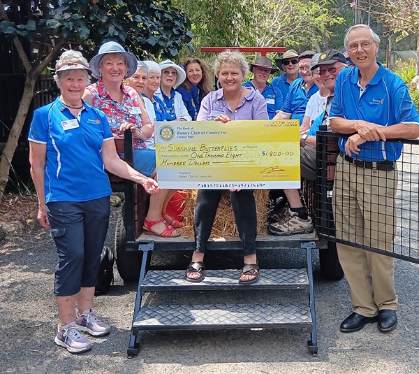 Sunshine Butterflies and Rotary Members